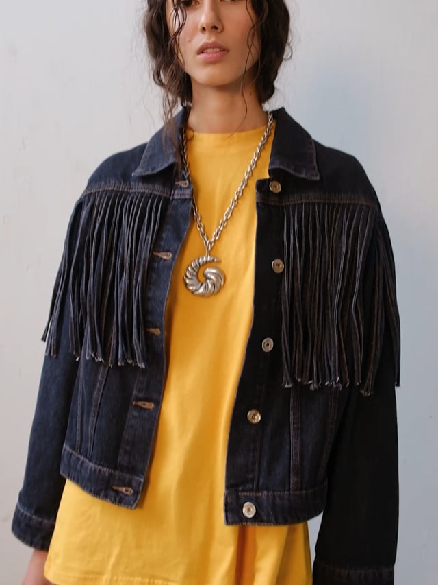 campera fringa - MUTMA